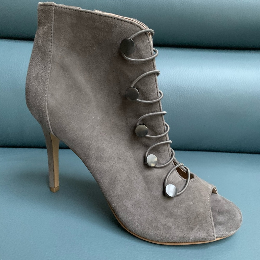 New Charles David Booties, suede upper